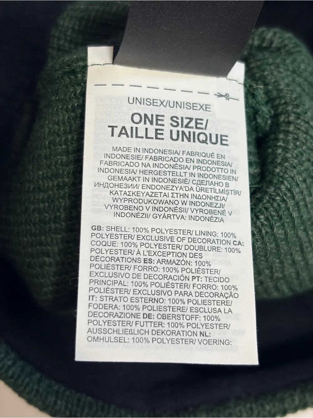 The North Face Green Knit Beanie Cap Hat Warm Cozy Cabincore Gorpcore Like New